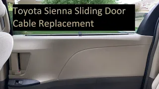 Toyota Sienna Sliding Door Cable Replacement