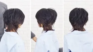 Wolf Mullet cut  Creative Short Layered Haircut Tutorial with Disconnected Layers