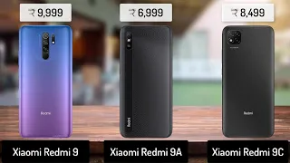 Xiaomi Redmi 9 vs Xiaomi Redmi 9A vs Xiaomi Redmi 9C