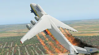 World's biggest plane An-225 fails engine after takeoff | X Plane 11