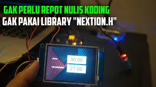 mengukur suhu dan kelembaban menggunakan arduino ditampilkan ke LCD nextion