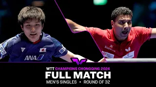 FULL MATCH | Tomokazu HARIMOTO vs Omar ASSAR | MS R32 | #WTTChongqing 2024