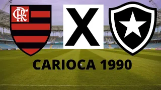 🔴Botafogo 2 x 0 Flamengo Taça Rio 1990 Edson Mauro Radio Globo