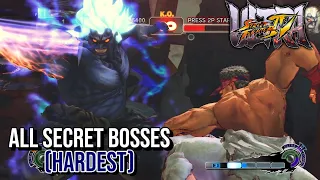 Ultra Street Fighter IV (PS5) | All Secret Bosses (HARDEST)