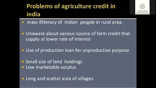1. Introduction of Agricultural Finance