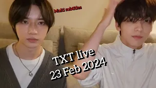 [MULTI SUB]🔴 TXT LIVE 💜 #tommorow_x_together#yeonjun #yeonjun #soobin #beomgyu #taehyun