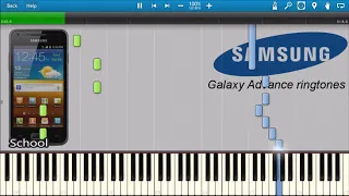 SAMSUNG GALAXY ADVANCE RINGTONES IN SYNTHESIA