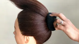 Simple Bun Hairstyle With Trick || Simple Hairstyle For Everyday  || Everyday Bun Hairstyle