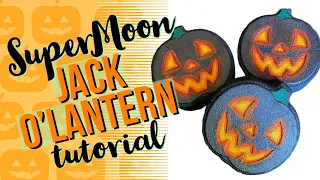 Supermoon Molds Jack O'Llantern! Using a Hybrid mold to make bath bombs!