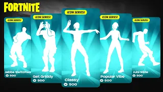 ALL FORTNITE TIKTOK DANCE & ICON SERIES EMOTES!