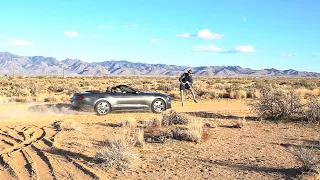 Ford Mustang car jump stunt goes wrong [DON'T TRY AT HOME]