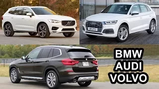 2018 Audi Q5 v 2018 Volvo XC60 v 2018 BMW X3