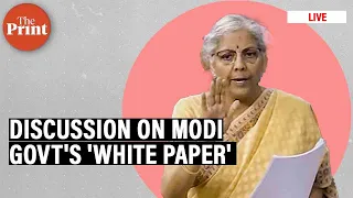 Discussion on Modi govt's 'White Paper': Finance Minister Nirmala Sitharaman attacks Opposition