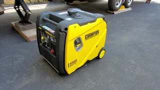 Champion Inverter Generator 4500/3500 Watt Model 201053 Break In & Review