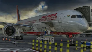 FULL FLIGHT: London - New Delhi. Air India Boeing 787. Microsoft Flight Simulator 2020. Gameplay.