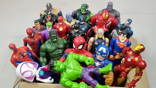 IRONMAN VS HULK VS CAPTAIN AMERICA VS SPIDERMAN VS THANOS VS VENOM SUPERHERO AVENGERS UNBOXING