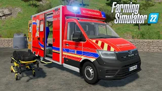 FS22 - Man TGE AMBULANCE - Car mod for Farming Simulator 2022 Roleplay