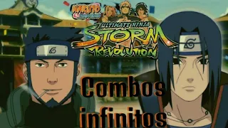 Como Fazer os combos infinitos do Itachi e asuma No Naruto Storm Revolution!