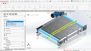 cara membuat belt conveyor di solidworks