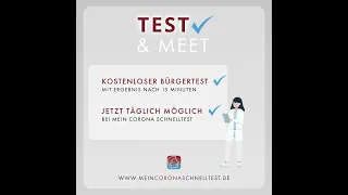 Corona Schnelltest in München - Test and Meet