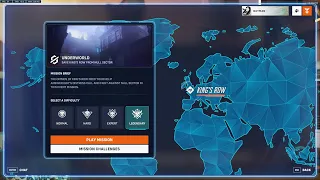 Overwatch 2 - King's Row Underworld PVE event mission. (Legendary difficulty.) Hero: Tracer