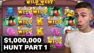 $1000000 BONUS HUNT OPENING - Part 1 🎰 93 Slot Bonuses - Mysterious & Wild West Gold