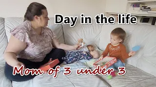 LIFE OF A STAY AT HOME MOM OF 3 UNDER 3 | DAY IN THE LIFE WITH NEWBORN TWINS & A TODDLER