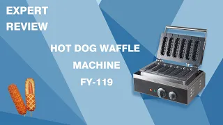 Hot Dog Waffle Maker 6 Stick Waffle Machine Review | Restaurant Equipment