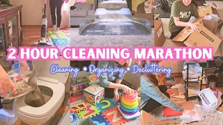 CLEAN WITH ME MARATHON 2024  SPRING CLEANING MARATHON  2 HOUR CLEANING MARATHON