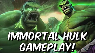 Immortal Hulk Gameplay - 6 Star Rank 2 SMASHES Realm of Legends - Marvel Contest of Champions