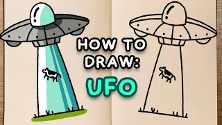 How To Draw: A UFO (easy step by step tutorial)