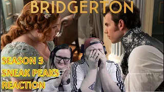 SHAUN ALREADY STRESSED | Bridgerton Season 3 Sneak Peaks Reaction