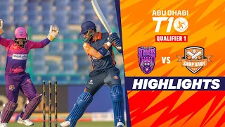 New York Strikers vs Samp Army | Abu Dhabi T10 | Qualifier 1 | Highlights | JioCinema & Sports18