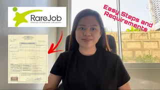 STEPS and REQUIREMENTS ON HOW TO FILE FOR COR (Part-timers) Applicant of Rarejob