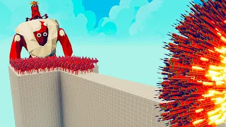 300x Spartans + 1x GIANT vs EVERY GODS - Totally Accurate Battle Simulator.