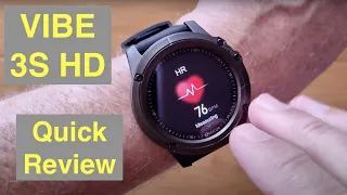 ZEBLAZE VIBE 3S HD 1.3 Inch 360*360 Screen 25 Day Standby BT 5.0 IP67 Smartwatch: Quick Overview