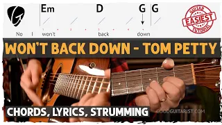 "Won't Back Down" Guitar Tutorial Using 4 Chords That'll Unlock Thousands of Other Songs (G Em C D)