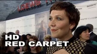 White House Down: Maggie Gyllenhaal - "Finnerty" World Premiere Interview | ScreenSlam