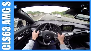 POV 585 HP Mercedes CLS 63 AMG S OnBoard CHASING! 630 HP S65 AMG AUTOBAHN