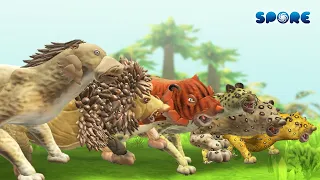 Big Cat Size Comparison | Big Cat Face-off [S1] | SPORE