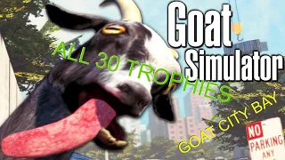 Goat Simulator All Golden Goat Trophies Locations Goat City Bay