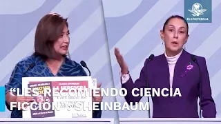 Se confrontan Sheinbaum y Gálvez en debate por libro de la periodista Anabel Hernández