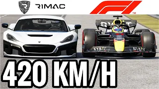 Is The RIMAC NEVERA FASTER Than An F1 CAR?