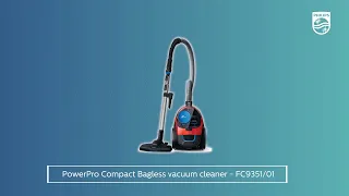 Philips PowerPro Compact Bagless Vaccum Cleaner | Demo | FC9351/01