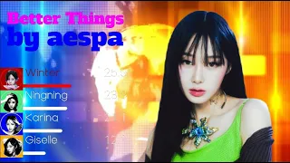 aespa (에스파) - Better Things Line Distribution (+Color Coded Lyrics)