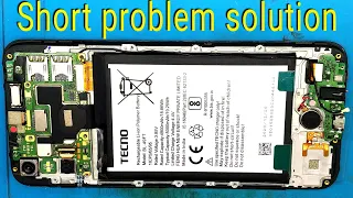 Tecno spark go short problem solution | Tecno infinix water damage short problem solve