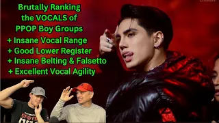 Two ROCK Fans REACT to Brutally Ranking the VOCALS of PPOP Boy Groups