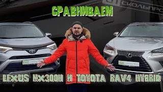 Разные снаружи, одинаковые внутри😏 Сравниваем Lexus NX300H и Toyota RAV4 Hybrid