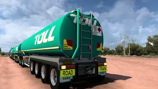 American Truck Simulator - Twinsteer TOLL Kenworth K200 Quad axle Triple  Road Train