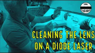 Cleaning the lens on A diode laser